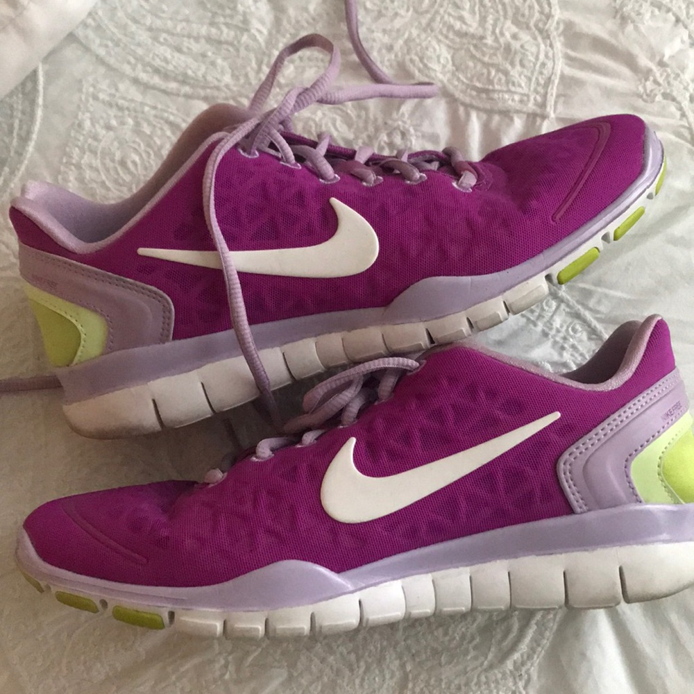 Purple Nike Free Fit 2
